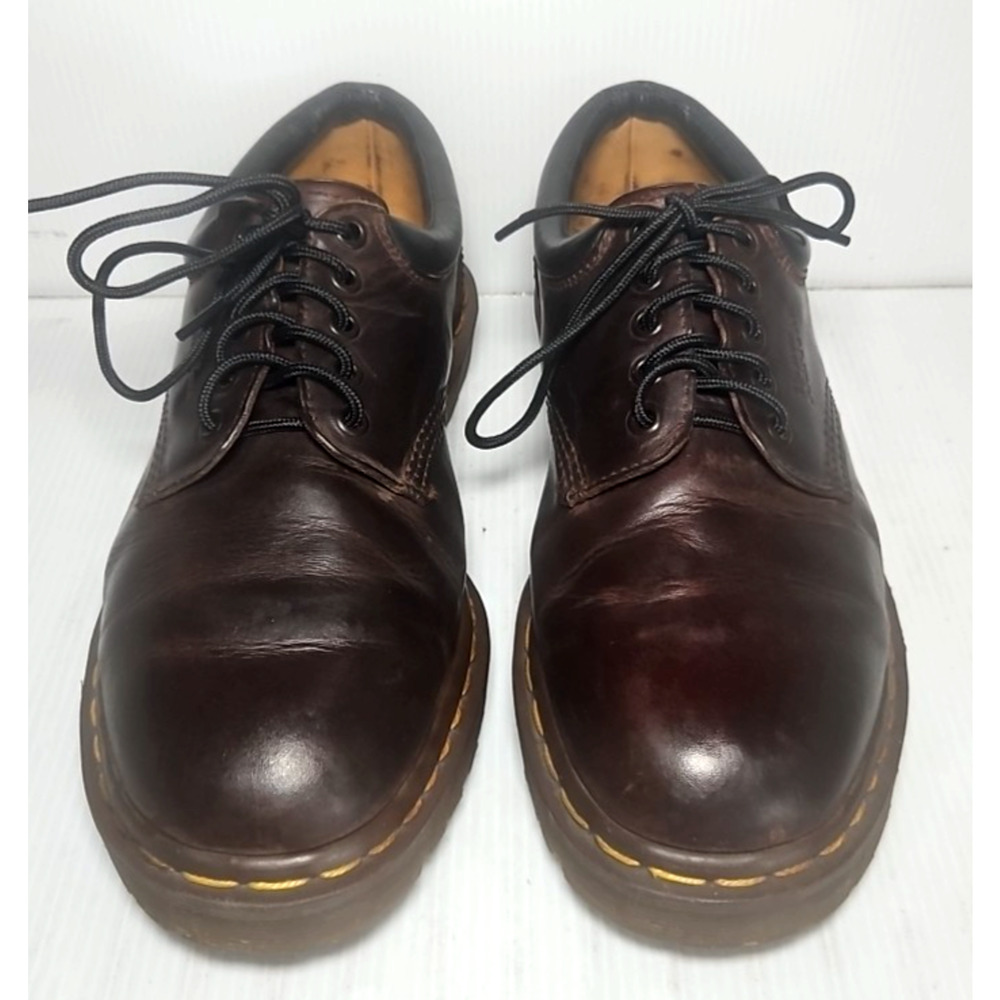 Vintage Dr. Martens 8053 Brown Leather Oxford Made in England size UK 10-US 11